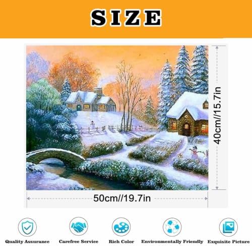 LCOZX Landscape Paint by Numbers Kit for Adults Beginners 16x20 Inch
