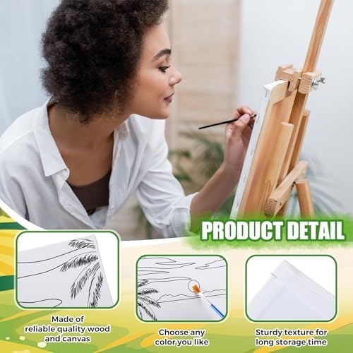 Sherr 20 Pcs Pre Drawn Canvas Landscape for Painting for Adults