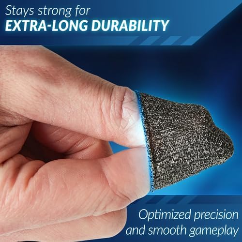 10 Pieces Gaming Finger Sleeves - Perfect Touchscreen Glide