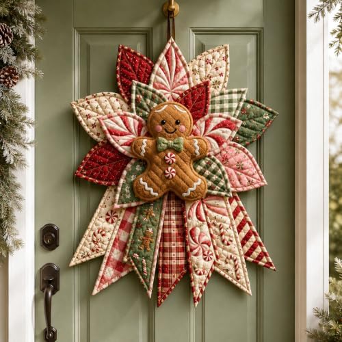 Beginner-Friendly Oversized Christmas Character Quilted Door Hanger