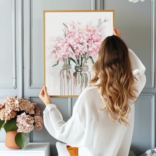 Flowers Diamond Art Kits for Adults, Diamond Painting Kits for Beginner