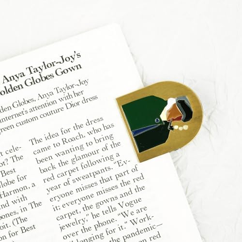 Lychii Van Gogh Travelers Notebook Clip,Vintage Book Clip to Hold Book Open