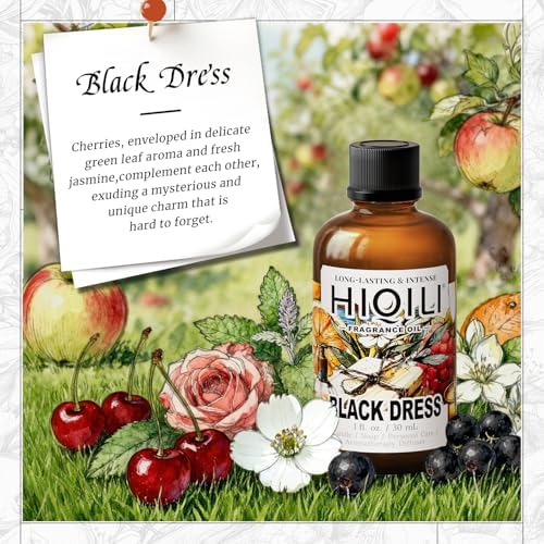 HIQILI Black Dress Fragrance Oil for Home Diffuser, Bath Bombs & Perfume