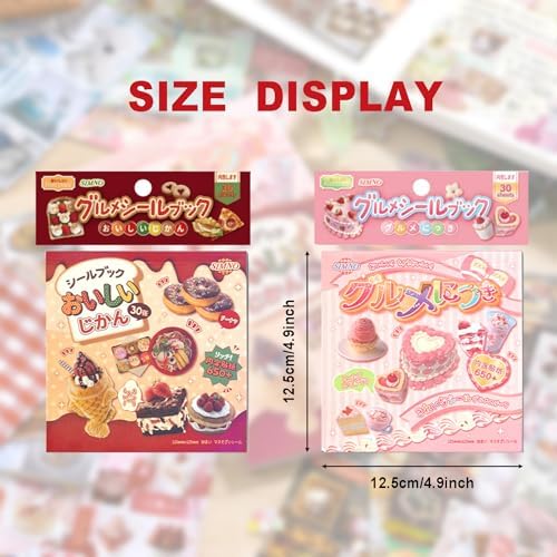 1300+ Pcs Japanese Sticker Book- Aesthetic Cute Y2K Retro Sticker Book - Japanese Stationery Stickers for Scrapbooking, Journals, Planners, Water Bottles & Junk Journal Supplies