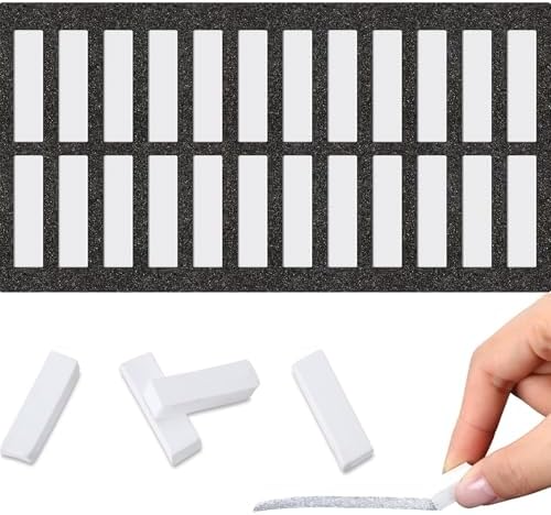 Watersay 24 Pcs Soft Pastel Drawing Chalk Set Square Sketch Chalk Non-toxic Artist Pastel Sticks for Professional Artists and Art Lovers(30 x 8 x 8 mm,White Color)