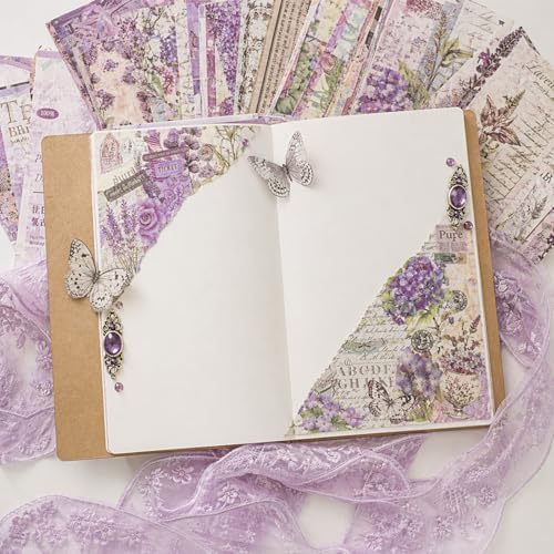 400 Sheets Vintage Scrapbook Papers Journaling Scrapbooking Supplies