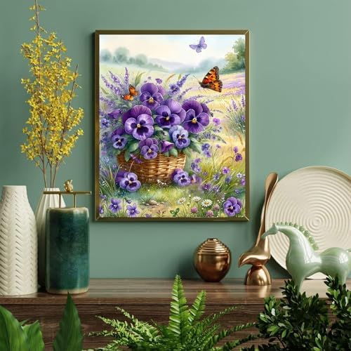 Paint by Numbers for Adults Flowers - Flower Paint by Number on Canvas