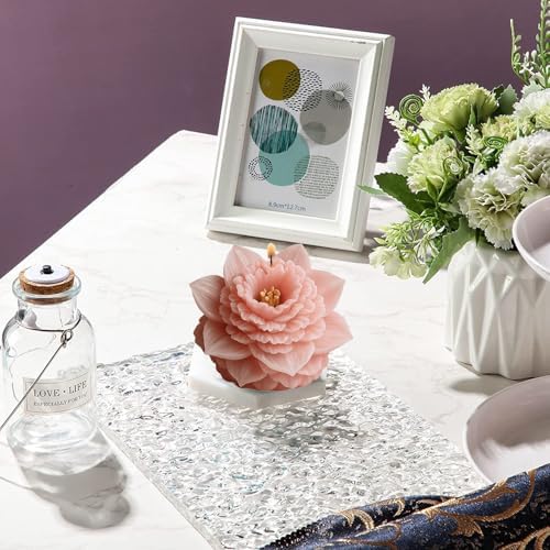 Konrisa Flower Resin Casting Molds for Candle Making, 3D Narcissus Candle Molds, Handmade Aromatherapy Candles Making Molds DIY Craft Supplies