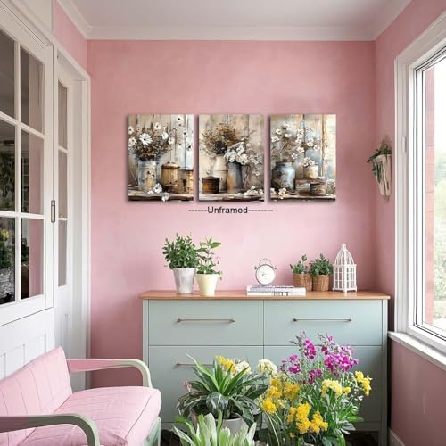 3 Pack Daisy Diamond Art Kits for Adults Diamond Painting Kits 12X16 inch