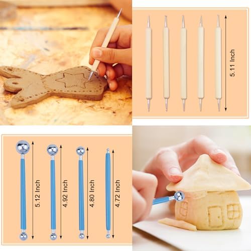 43 PCS Clay Tool,Clay Sculpting Tools Kit with Storage Bag