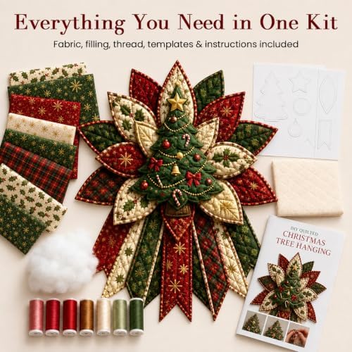 Daily Partner Quilted Christmas Door Hanging DIY Sewing Kit (A11)