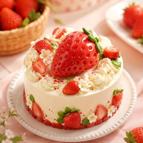 Strawberry Silicone Cake Molds for Mousse, Chocolate, Candy Baking