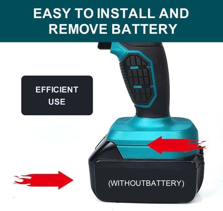 Cordless Heat Gun, Hot Air Gun Compatible for Makita 18V Volt LXT Battery, 3 Nozzle, 2-Temp Setting Max 932°F(500°C) Heat Gun for Crafts, Shrink Tubing, Resin & Decorating(No Battery)