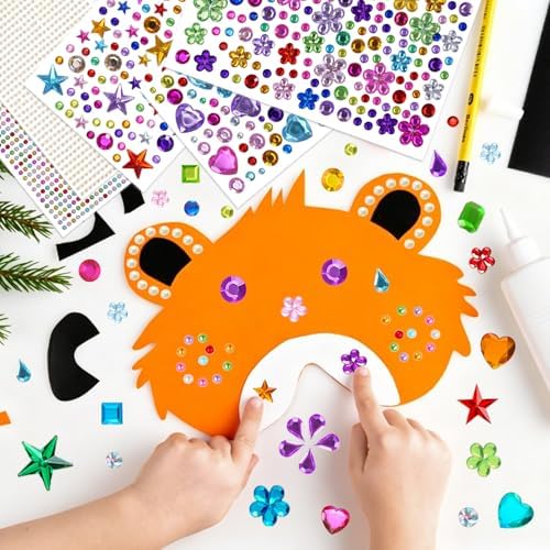 10000PCS+ Gem Stickers, Rhinestone Stickers for Crafts, Jewels Diamond