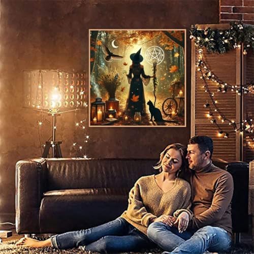 Halloween Diamond Art Kits for Adults,Diamond Painting Kits for Beginner 5D