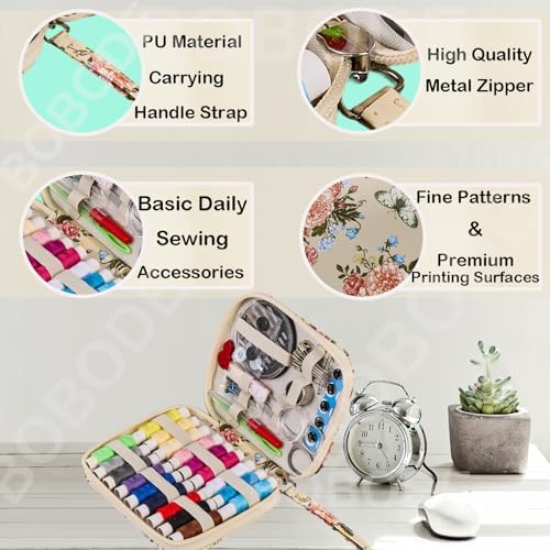 Floral Printing Travel Sewing Kit Cute Sewing Set