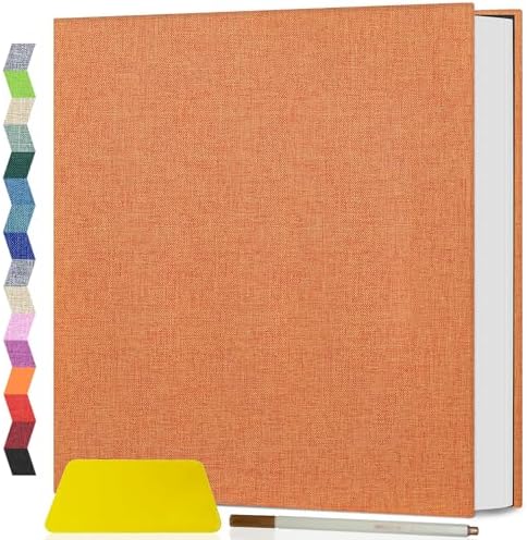 Popotop Photo Album Self Adhesive Scrapbook Album for 4x6 5x7 8x10 Pictures DIY Photo Book as Scrapbooking Supplies Kits, Birthday Gifts for Women Mom Wedding Baby Family Travel