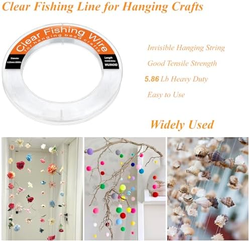 Fishing Line Wire Monofilament Clear Nylon String for Fishing Hanging Craft