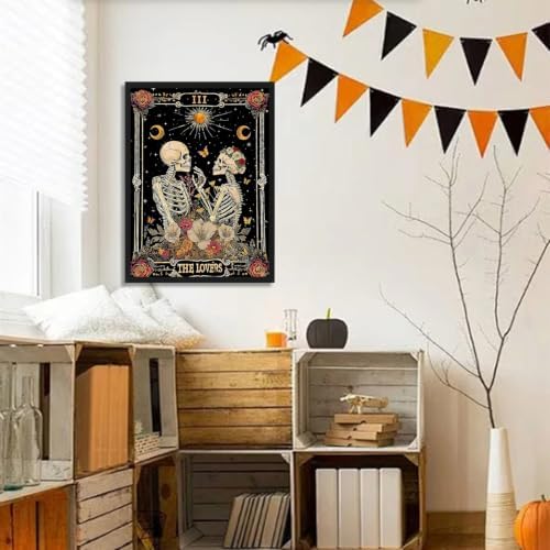 Halloween Paint by Numbers Kit for Adults Skull Paint by Numbers for Adult