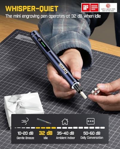 Fanttik F2 Master Mini Cordless Rotary Tool Kit for 3D Printer Sanding | Engraving Pen, NeoPulse Motor, 5 Speed, Revostor Hub, 35 Accessories, for Precision Polishing, Drilling, Carving, DIY Crafts