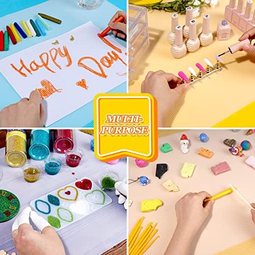 LEOBRO Large Silicone Mat, 23.4” x 15.6” Clear Silicone Mats for Crafts, Play Dough Mat, Desk Mat, for Resin Molds, Clay, Paint, Arts and Crafts, Medium Thickness 0.75 MM