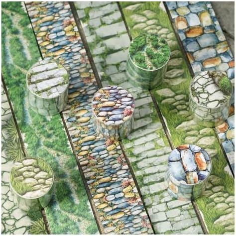 Washi Tape Stickers for Scrapbook Supplies,Path Stickers for Journaling