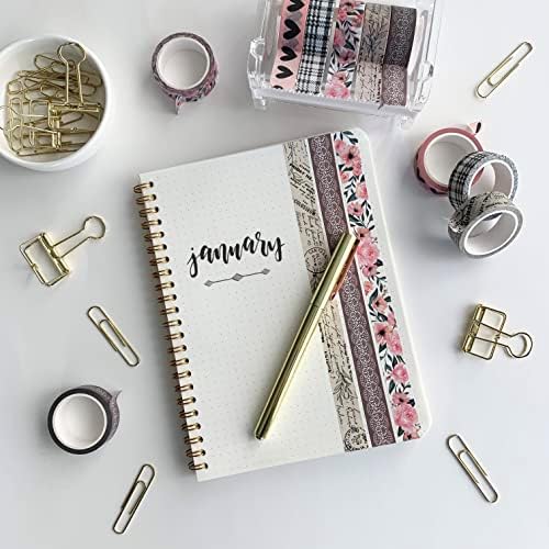 16 Rolls Washi Tape Set for Journaling, Scrapbooking & Decorative Crafts