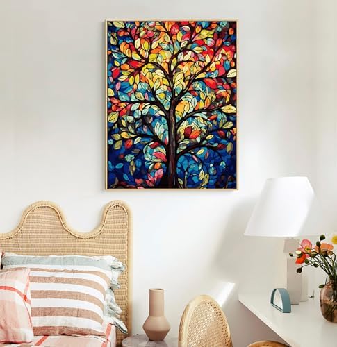 Paint by Numbers Kit for Adults, Tree of Life Acrylic Canvas Painting Set