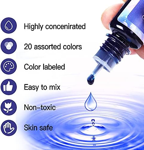 Oil-Based Candle Dye Non-Toxic Non-Irritating for DIY Making Supplies - Vibrant Concentrated Coloring for Soy Wax Dyes, Beeswax, Gel Wax, Candle Making Kit