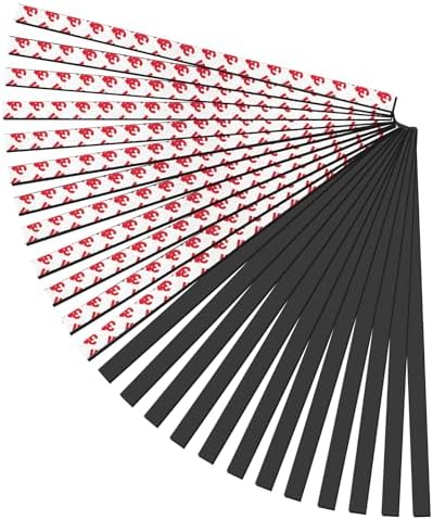 Magnetic Strips with Strong Adhesive Backing (22 Pack, 12" x 0.5") Flexible Magnetic Tape Heavy Duty, Flat Rubber Magnet Tape Strip for DIY Crafts, Art Projects, Photo, Tool Storage