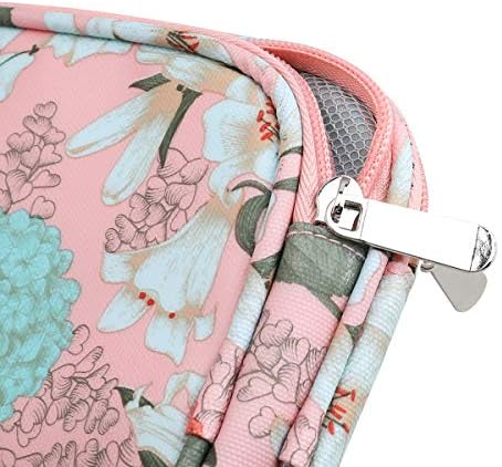 Crochet Hook Case, Zipper Storage Organizer Bag with Web Pockets for Crochet Needles/Knitting Accessories/Crochet Hook Kit Tools, Lightweight, Easy to Hold
