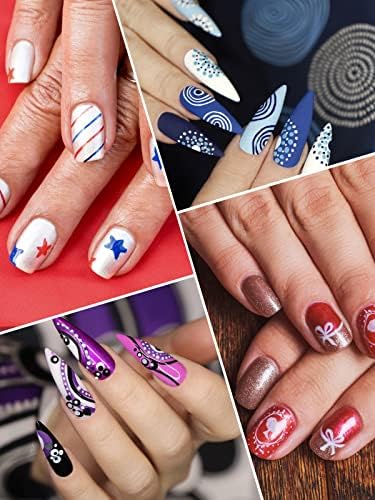 12 Color 3D Nail Art Pens Kalolary Nail Art Markers Graffiti Dotting Pen