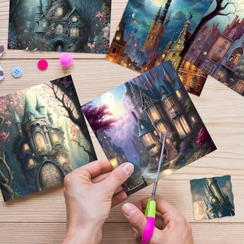 6x6" Scrapbooking Paper Pad Single Sided Decorative Colored Papers