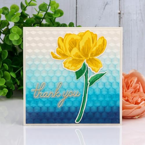 BAOFALI 3D Embossing Folder for Card Making, Space Geometry Plastic Texture Fades Embossing Folder Template for Scrapbooking Cardstock Album DIY Decoration Paper Crafting 5.9x5.9inch