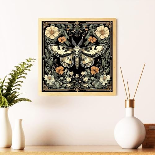 Butterfly Diamond Art Kits for Adults, Diamond Painting Kits 14x14 Inch | Diamond Painting Kits for Adults Beginners, Gem Art, 5D Full Drill, DIY Arts and Crafts for Gift Home or Decor