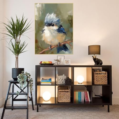 WUDWL Blue Bird Diamond Art Kits for Adult Diamond Painting Kits for Adults