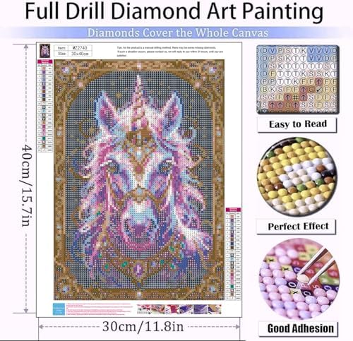 mrpwnle Diamond Art Kits for Adults, Unicorn Diamond Painting