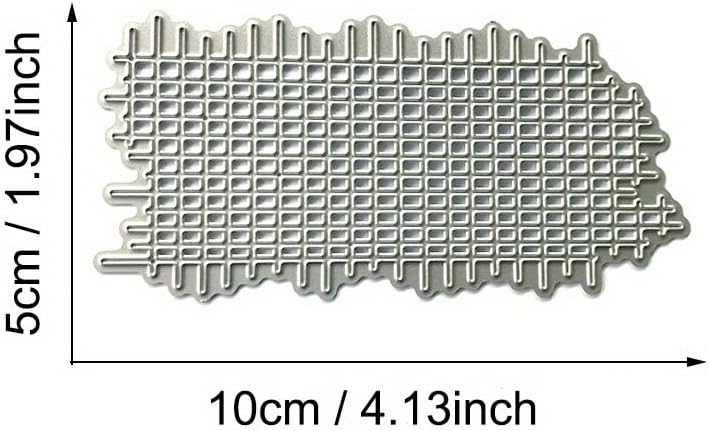 Lapoo 3D Backgrounds Frame Metal Cutting Die for Scrapbooking, New Cutting Dies DIY Album Card Making Decor Paper Craft Metal Die Cuts Party Wedding Decorations (Grid C 3.9 x 2 in)