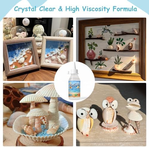 100ml Sea Shell Glue for Crafts,Waterproof Fast-Drying & No Residue