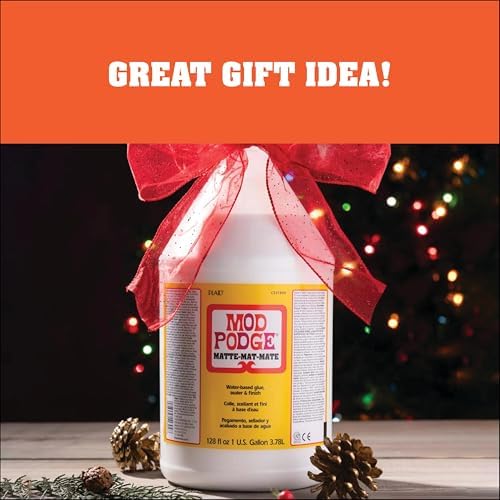 Mod Podge CS11304 Waterbase Sealer, Glue and Finish, 128 oz, Matte