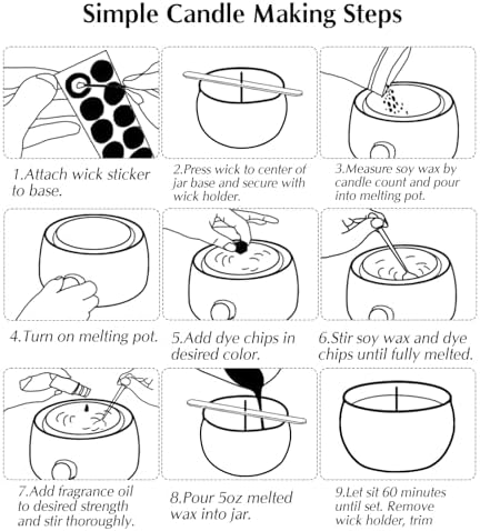 Happyhube Empty Candle Tins for Making Candles, 24 Pack 5 oz Metal Containers, Travel-Friendly Rust-Proof Tins with Lids (Yellow & More)