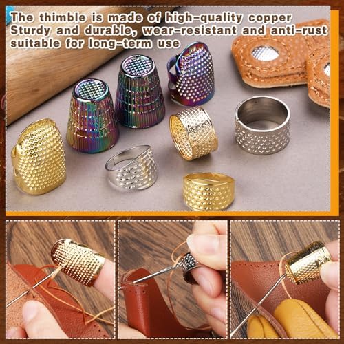 Ftyiwu Sewing Thimble, Thimble for Hand Sewing Finger Protector