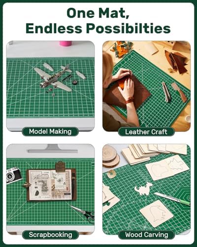 Self Healing Cutting Mat, 11" x 17", Double-Sided Rotary Cutting Mat for Sewing, Quilting, Scrapbooking & Craft, Craft Cutting Board for Hobby Use(A3)