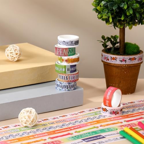 24 Rolls Christian Washi Tape Gifts for Bible Journaling, Vintage