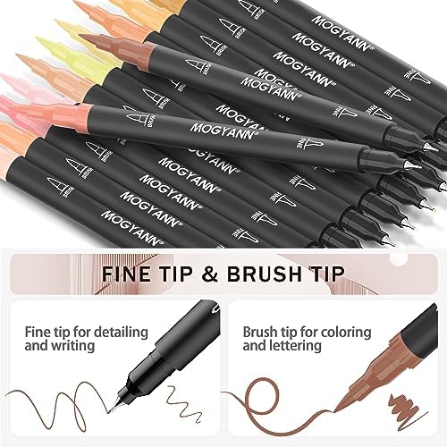 Skin Tone Markers for Coloring, Drawing Pens 12 Pack