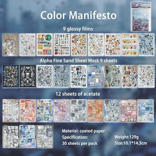 1600+ Pcs Vintage Sticker Books for Scrapbook Supplies & Junk Journal Supplies - Retro Y2K Stickers (Glossy/Matte/Textured) | Ephemera, Journal Supplies, Craft Embellishments