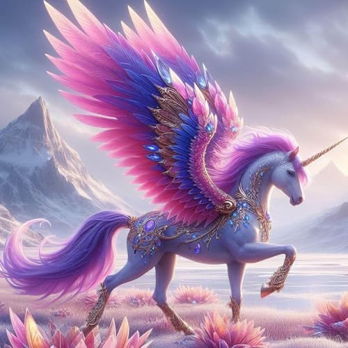 Unicorn Diamond Art Kits for Adults, Diamond Painting Kits 14x14 Inch