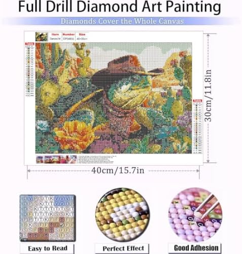 Cowboy Turtle Diamond Art Kits for Adult diamond painting kits for adults