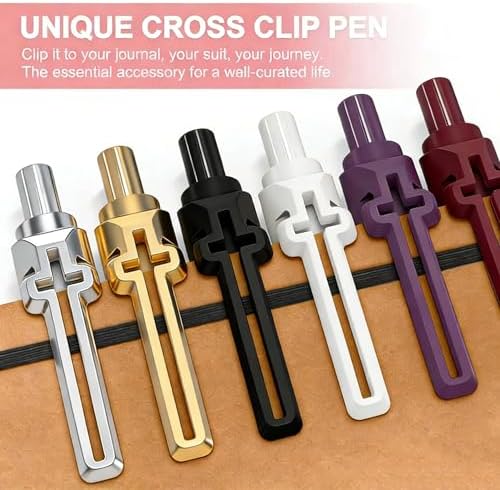 6 Pack Bible Journaling Gel Pens, 0.7mm Black Ink Retractable