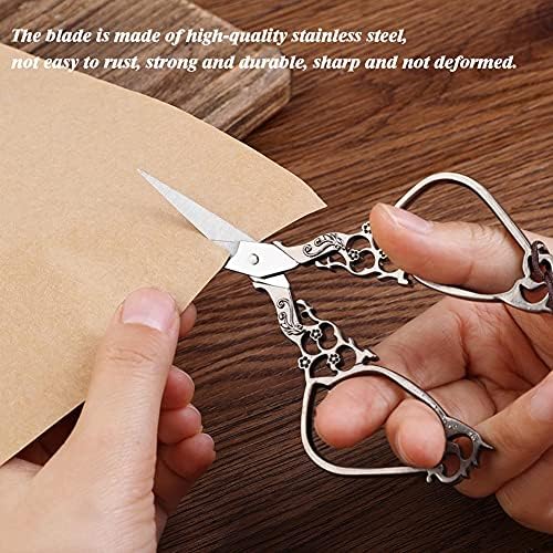 SHWAKK Embroidery Scissors Kit, Vintage Stainless Steel Scissors Silver